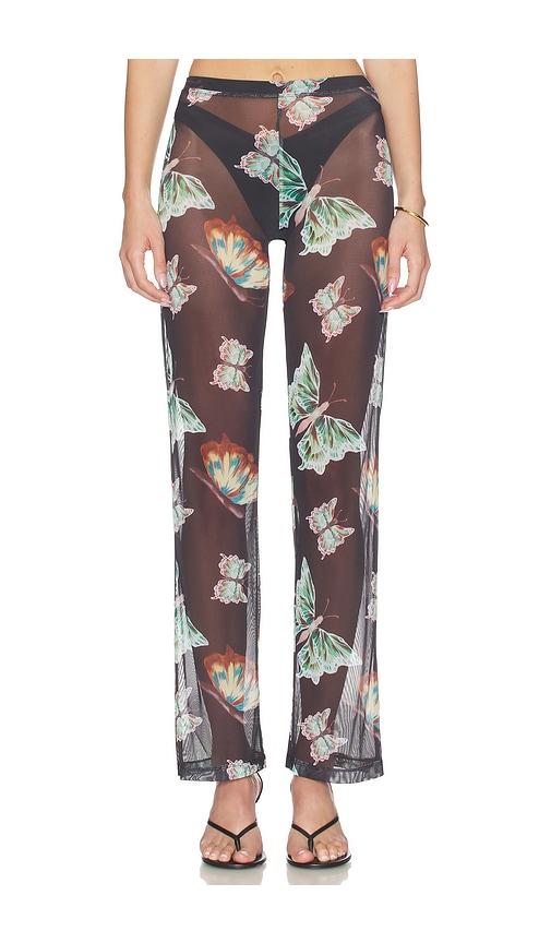 juliet johnstone mesh pant in black. - size l (also in s, m, xl/1x)