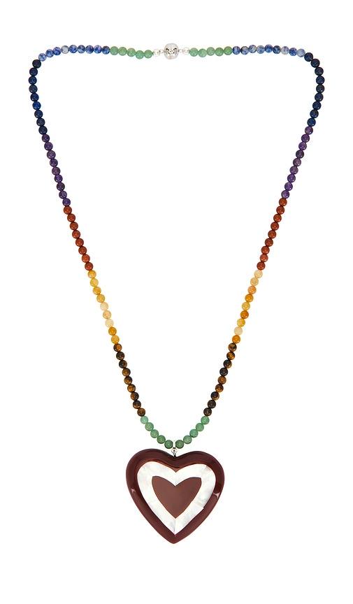 julietta alma necklace in brown.
