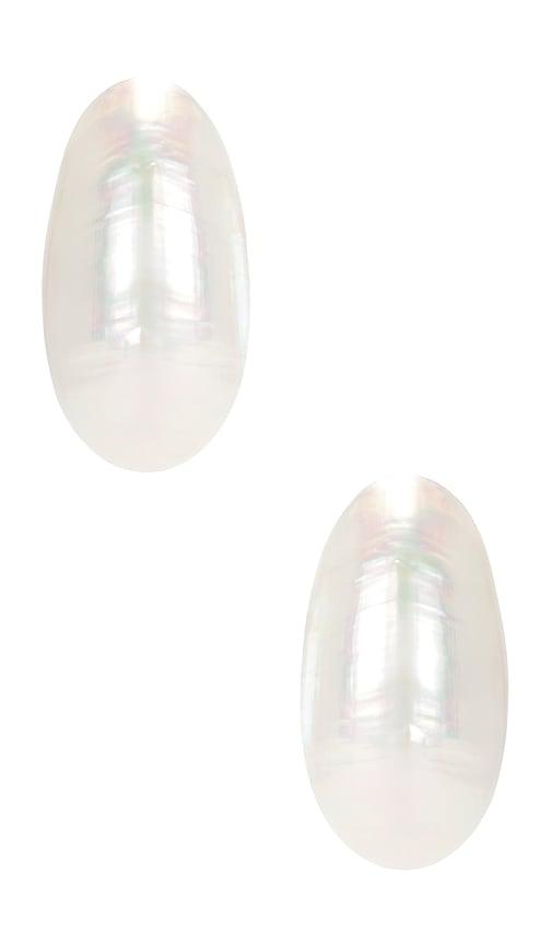 julietta ambra earrings in ivory.