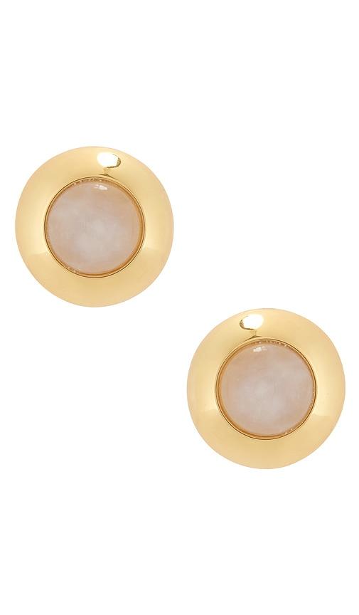 julietta bombï¿½ earrings in metallic gold.