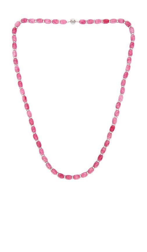 julietta donna linea necklace in pink.