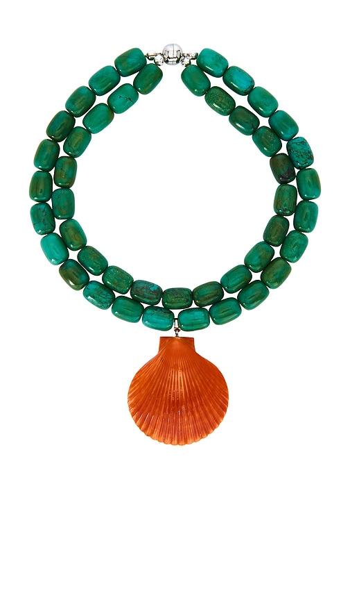 julietta luma necklace in green.