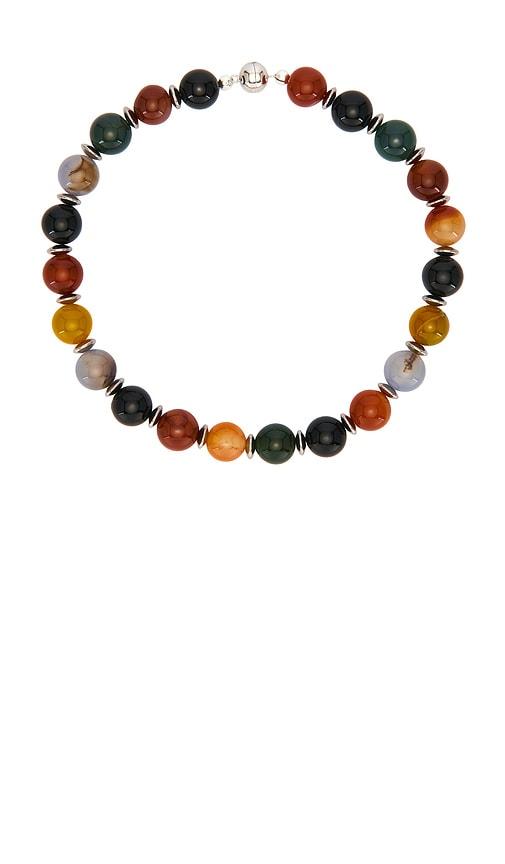 julietta mavis necklace in orange,green.