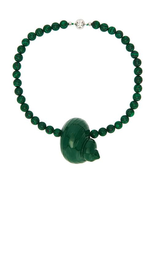 julietta mykonos necklace in green.