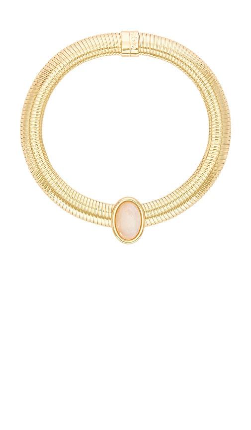 julietta opyum necklace in metallic gold.