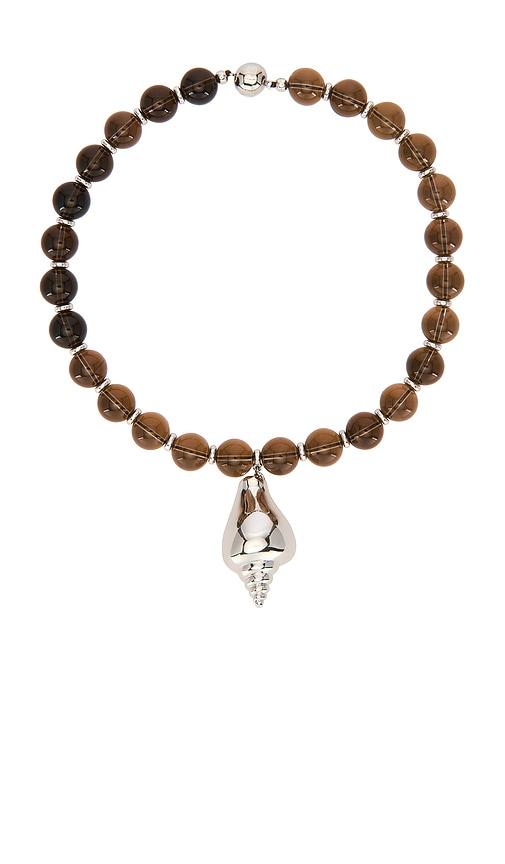 julietta pontini necklace in cognac.