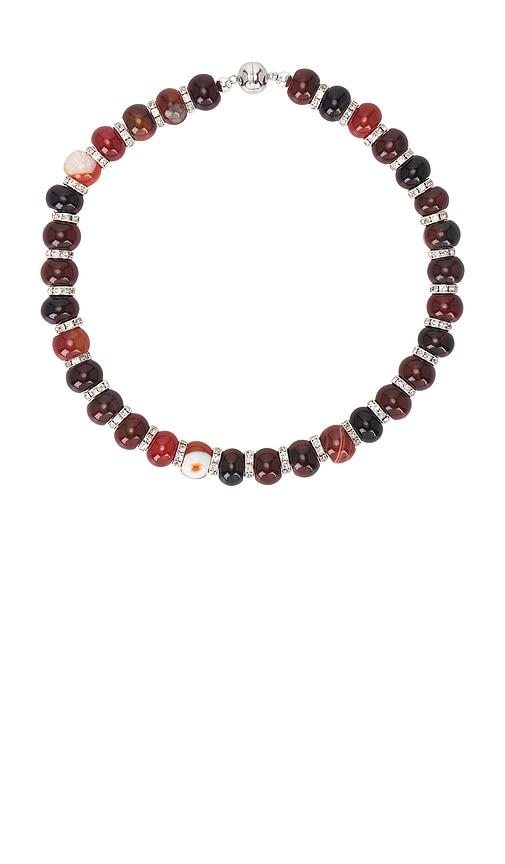 julietta thea necklace in red.