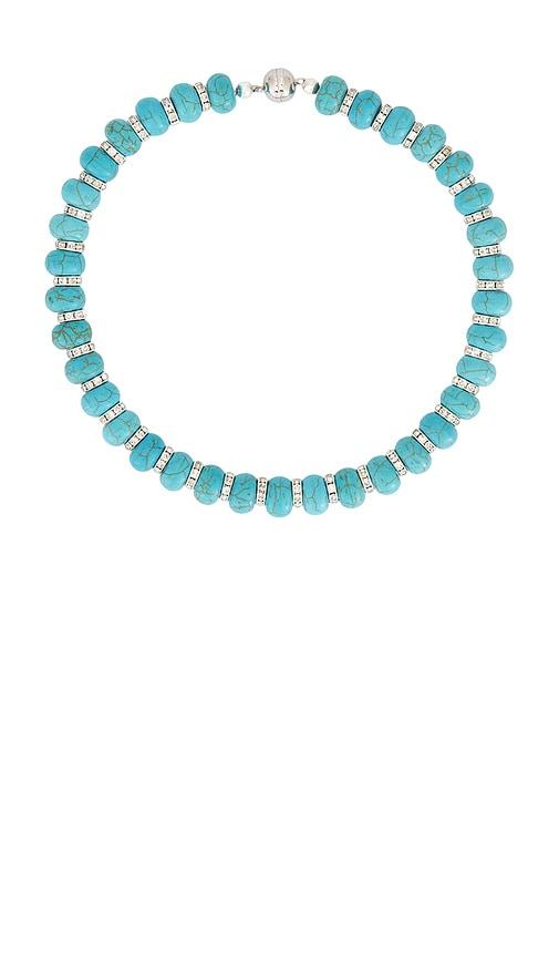 julietta thea necklace in teal.
