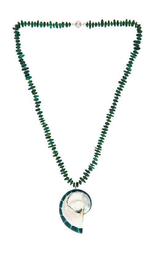 julietta tortugas necklace in green.