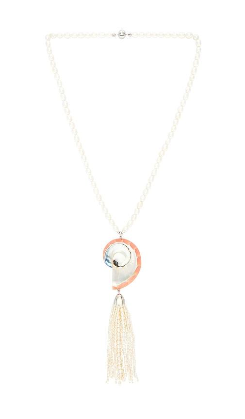 julietta x revolve eros necklace in ivory.