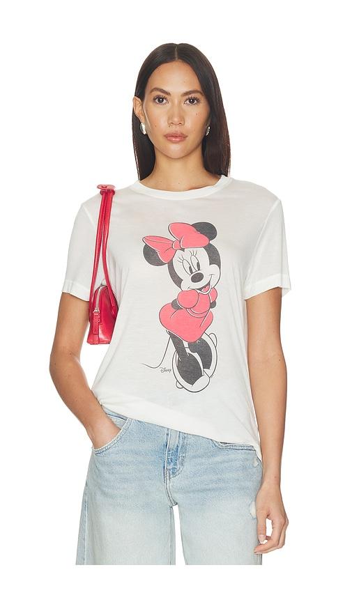 junk food minnie mouse tee in white. - size l (also in m, s, xl, xs)