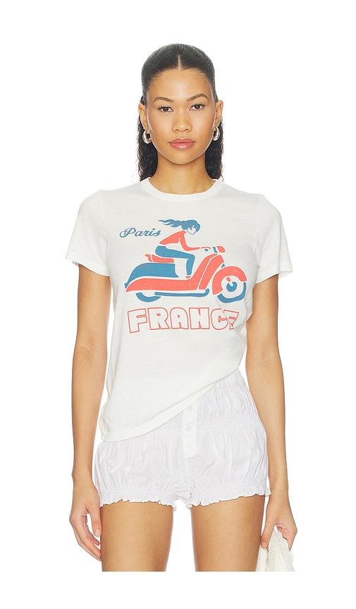 junk food paris france tee in white. - size l (also in s, xs)