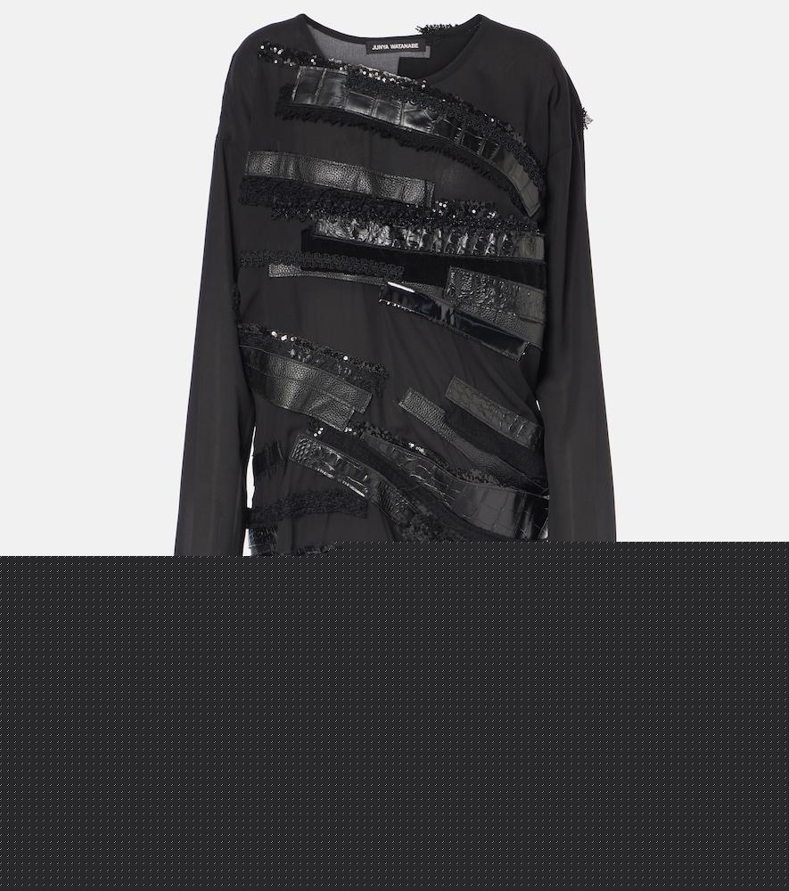 junya watanabe asymmetrical paneled midi dress