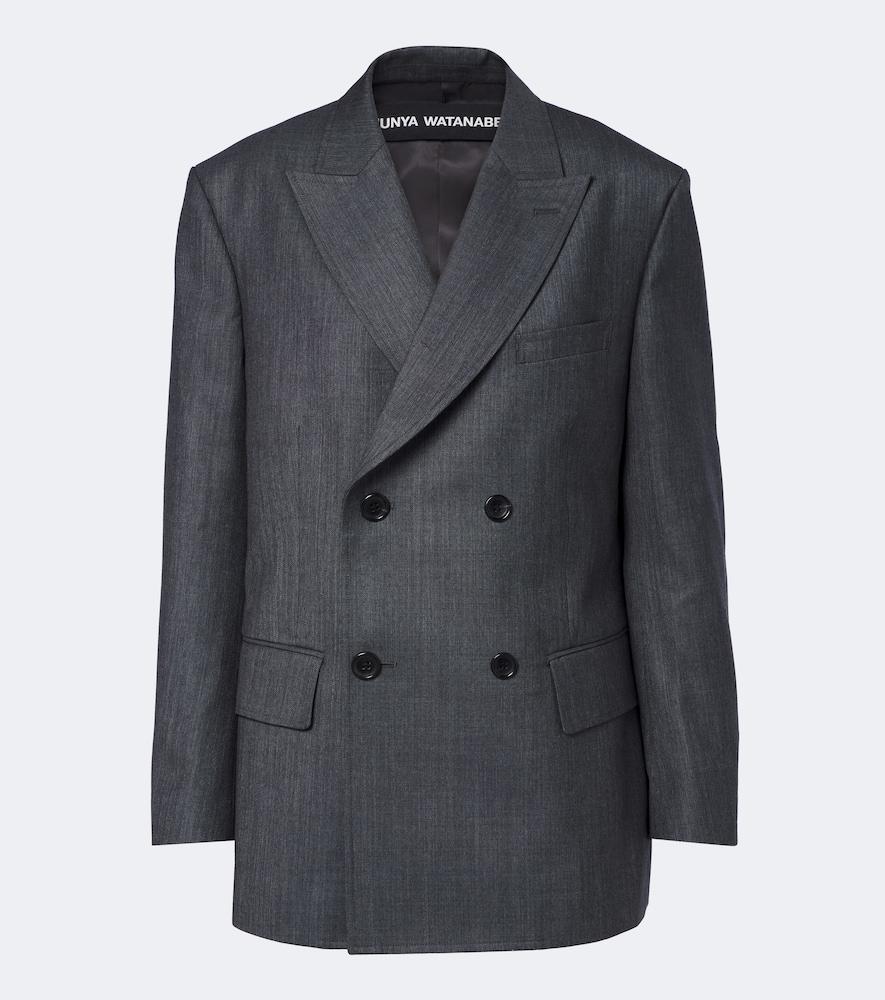 junya watanabe double-breasted wool blazer