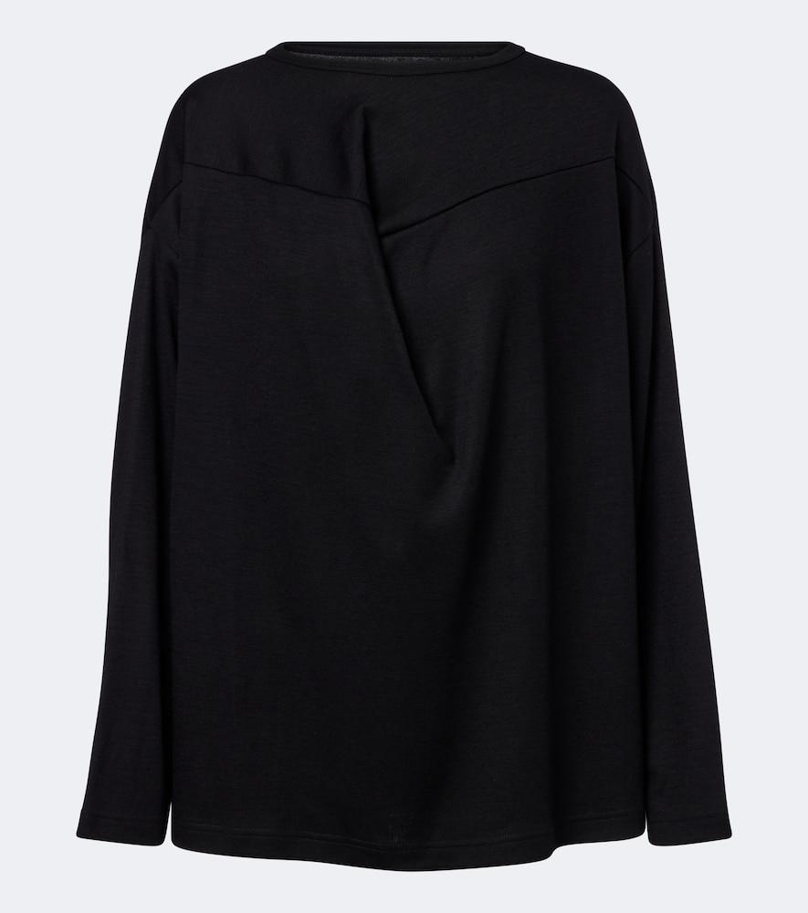 junya watanabe draped wool top