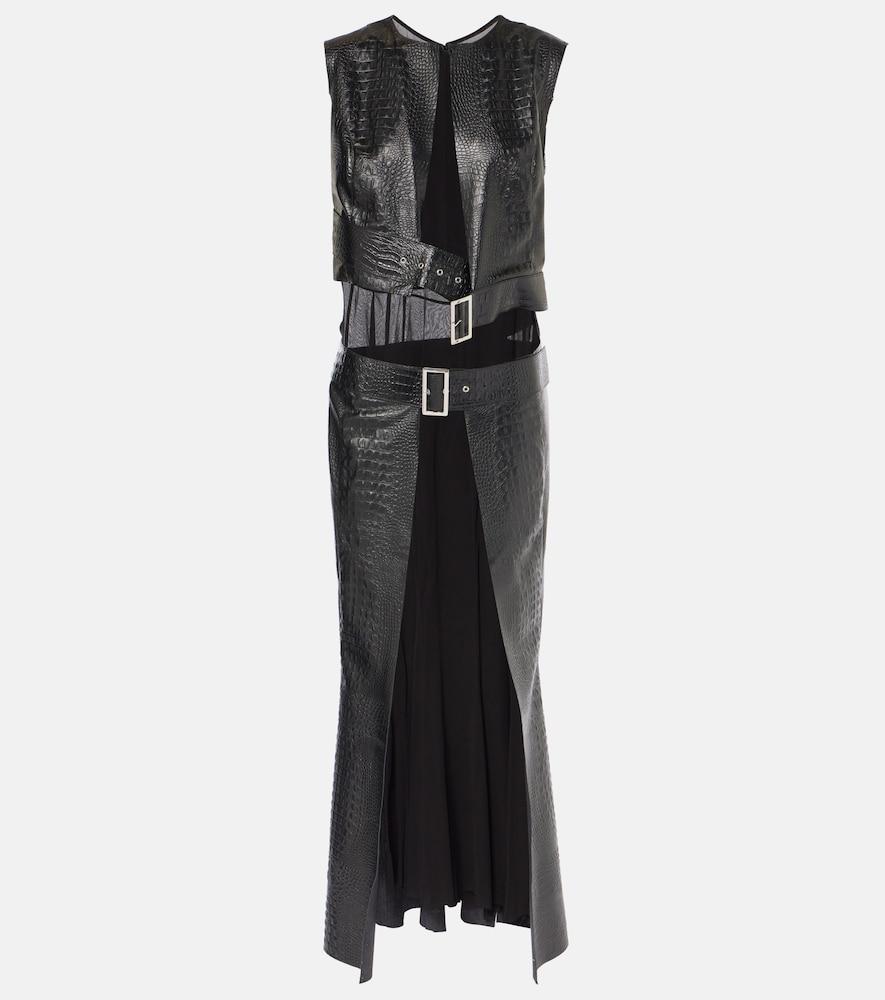 junya watanabe snake-effect midi dress