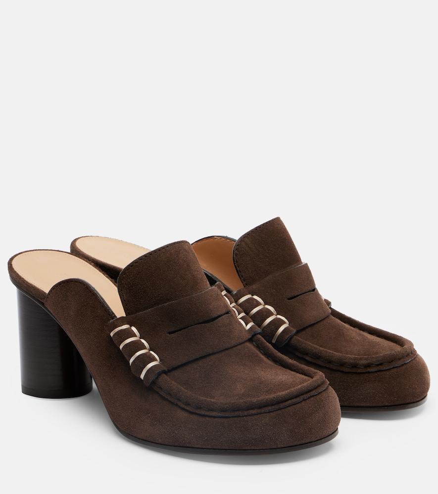 jw anderson 75 suede mules