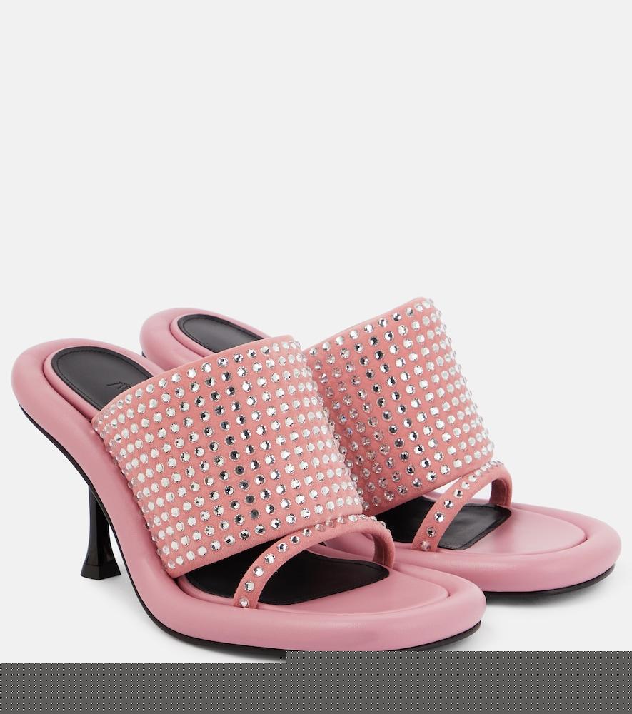 jw anderson bumper-tube embellished mules
