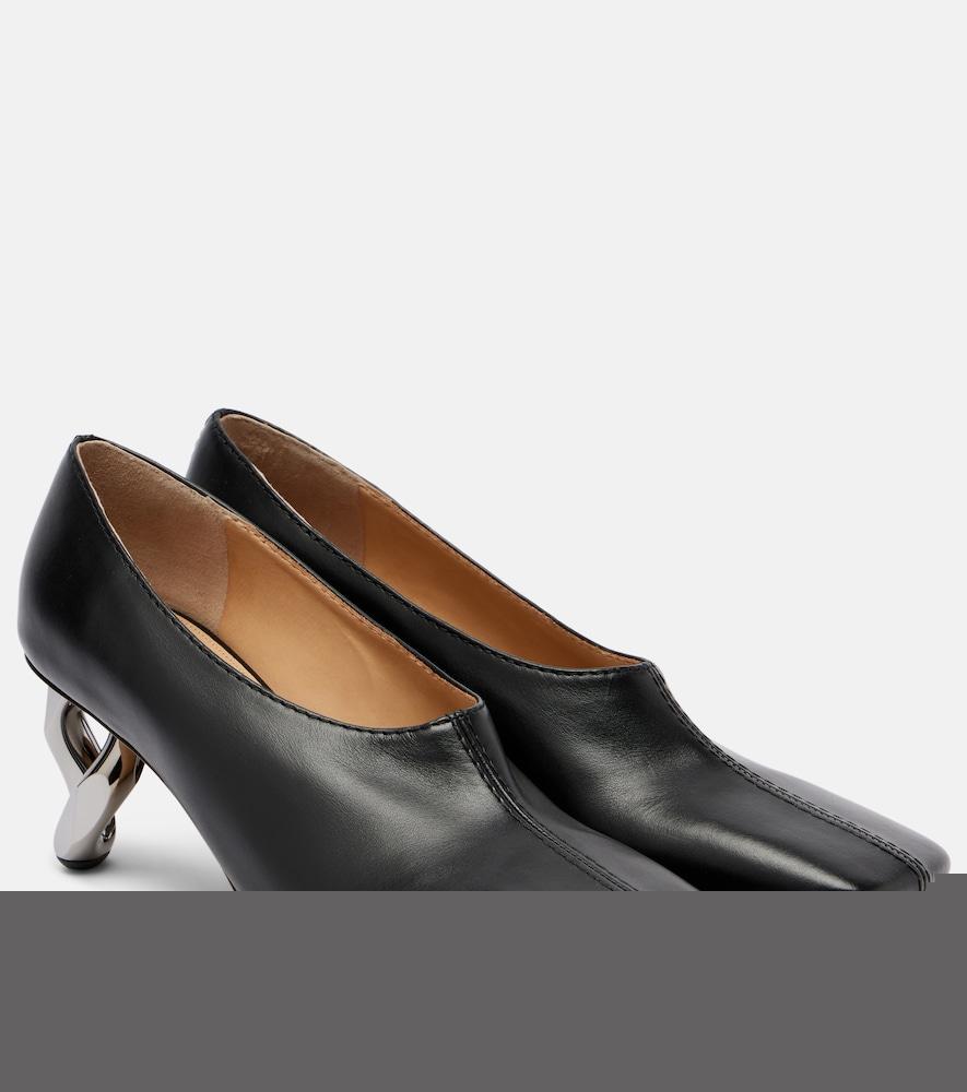 jw anderson chain 95 leather pumps