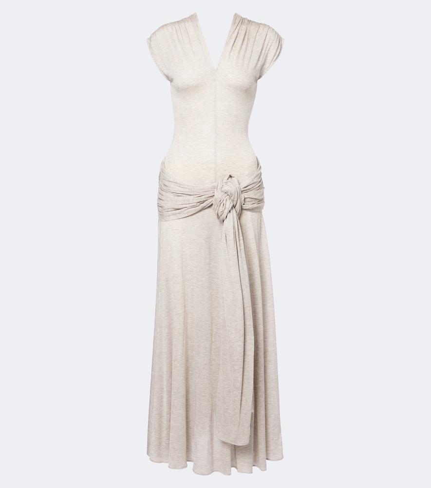 jw anderson draped jersey maxi dress