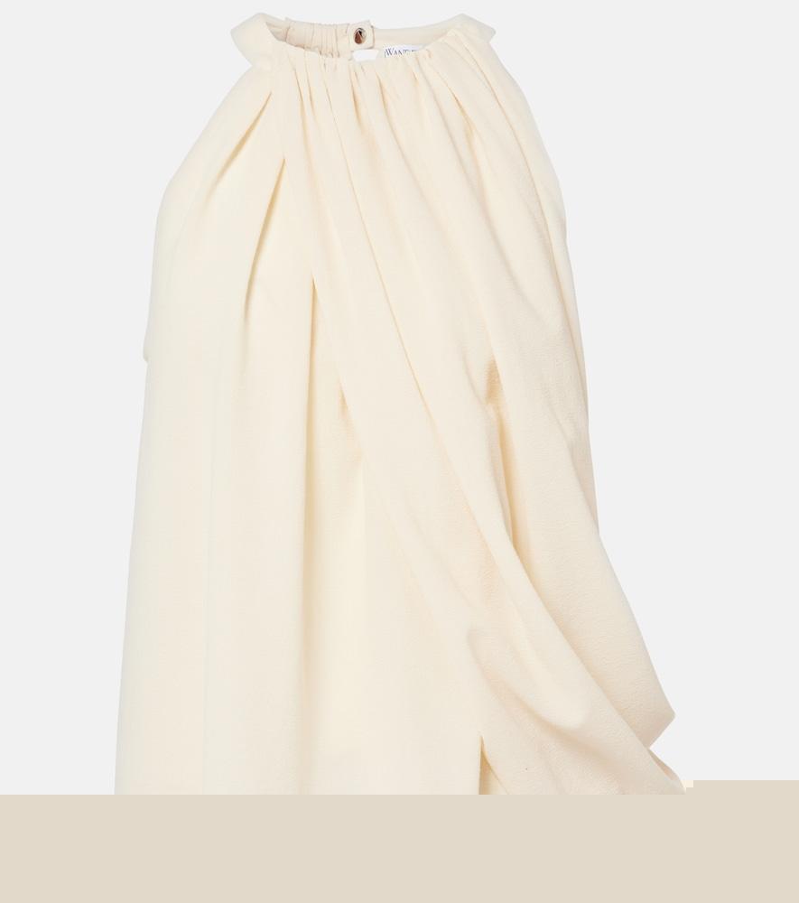 jw anderson draped wool-blend top