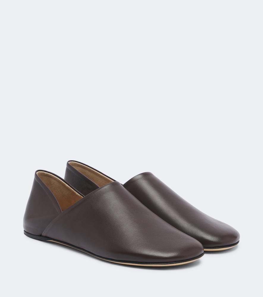 jw anderson leather slip-on shoes