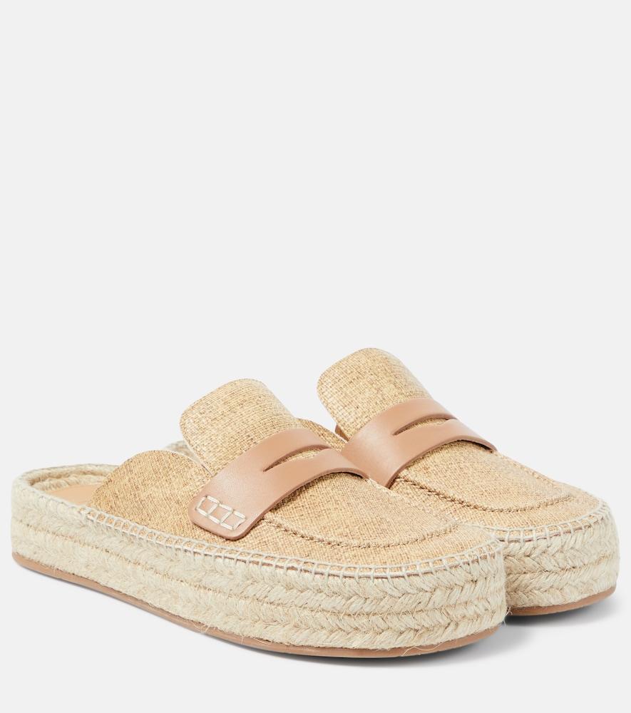 jw anderson leather-trimmed mules
