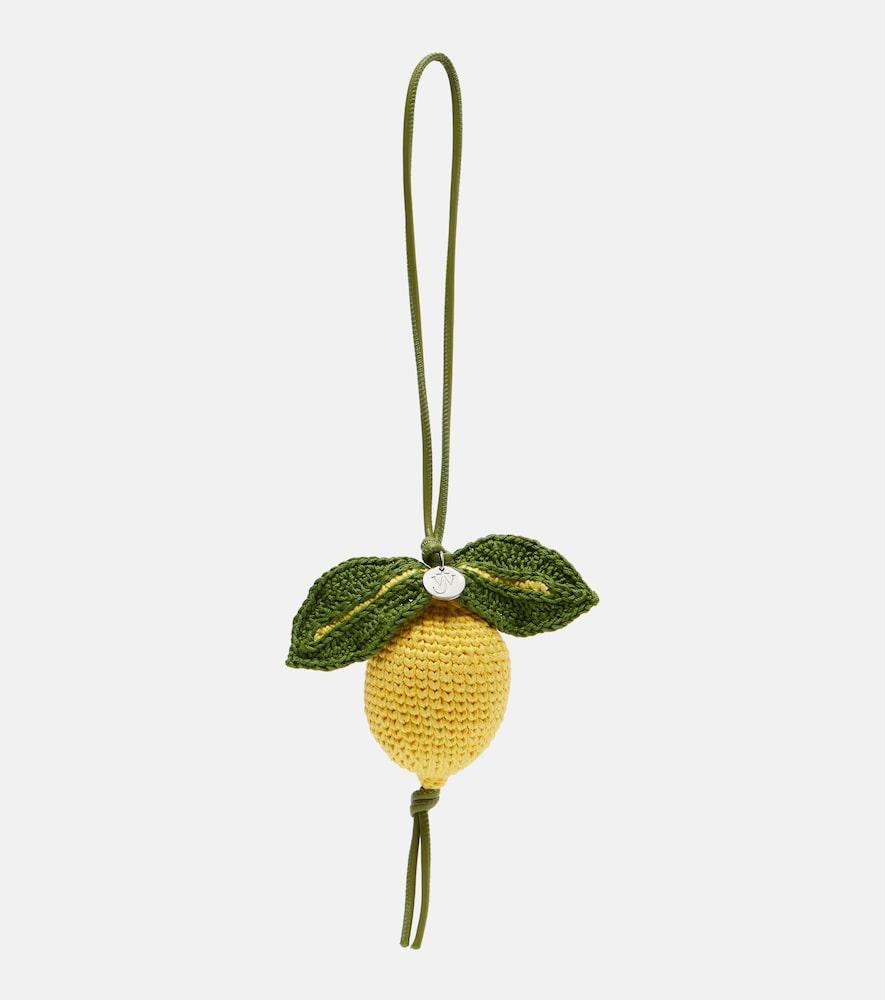 jw anderson lemon crochet bag charm