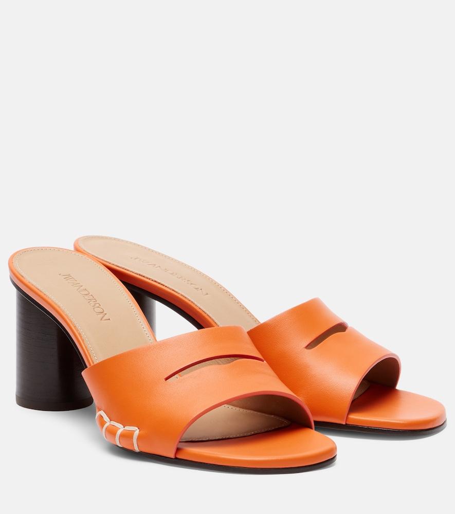 jw anderson loafer leather mules