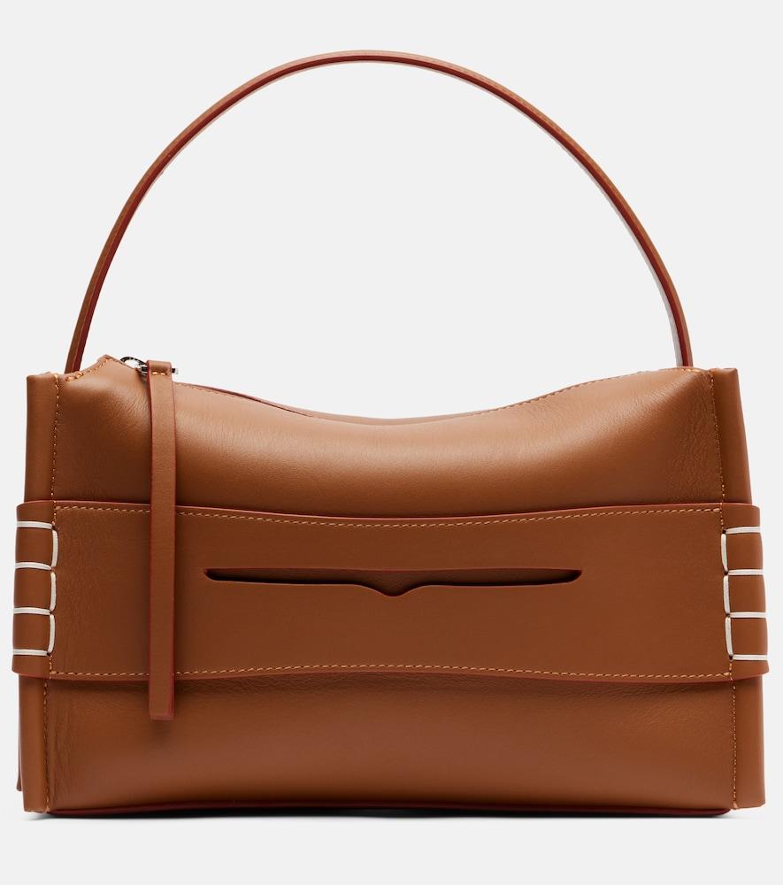 jw anderson loafer leather top-handle bag