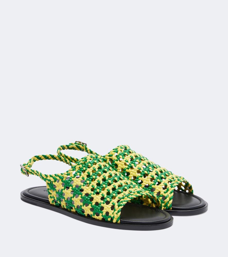 jw anderson net fishnet sandals