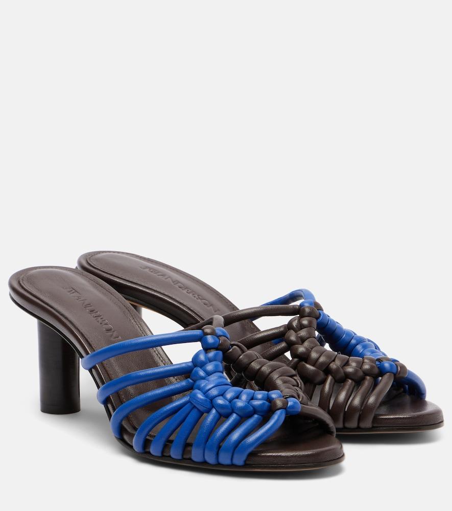 jw anderson plot woven leather sandals