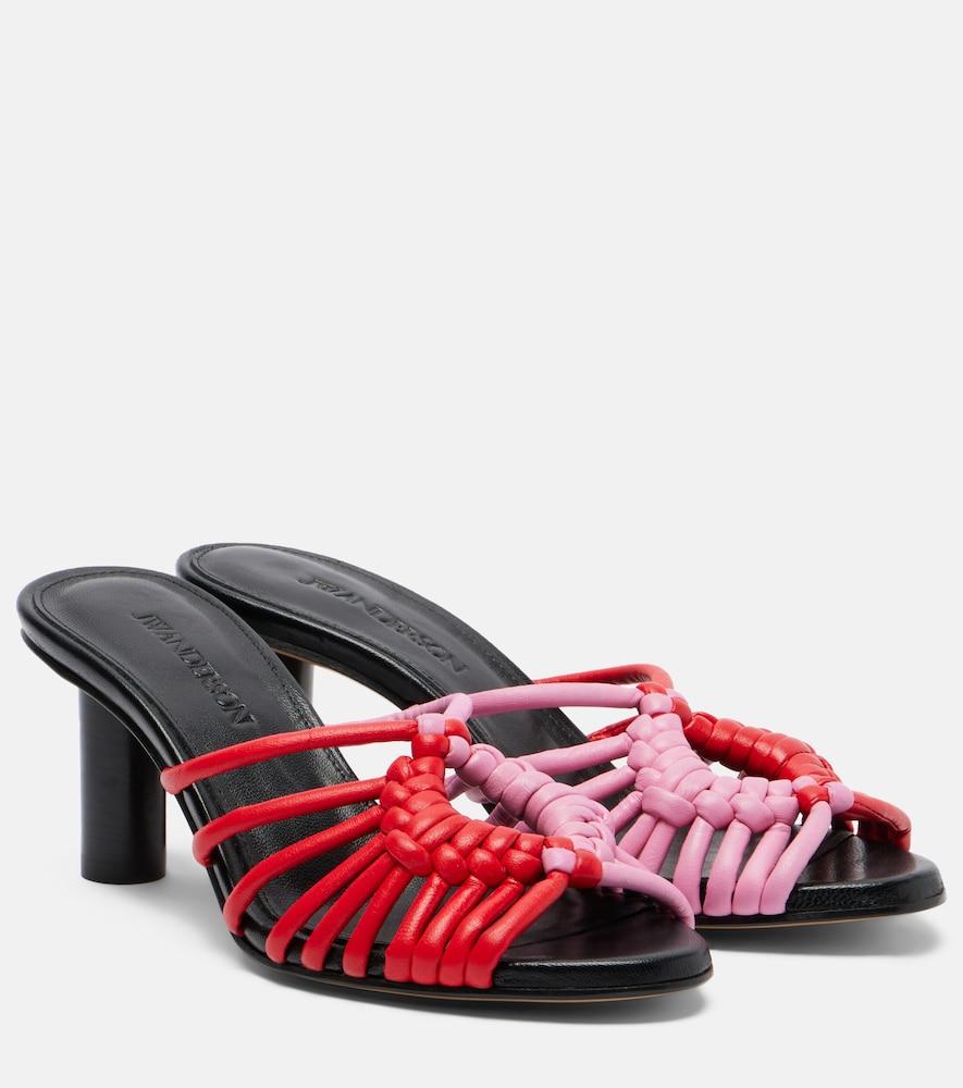 jw anderson plot woven leather sandals