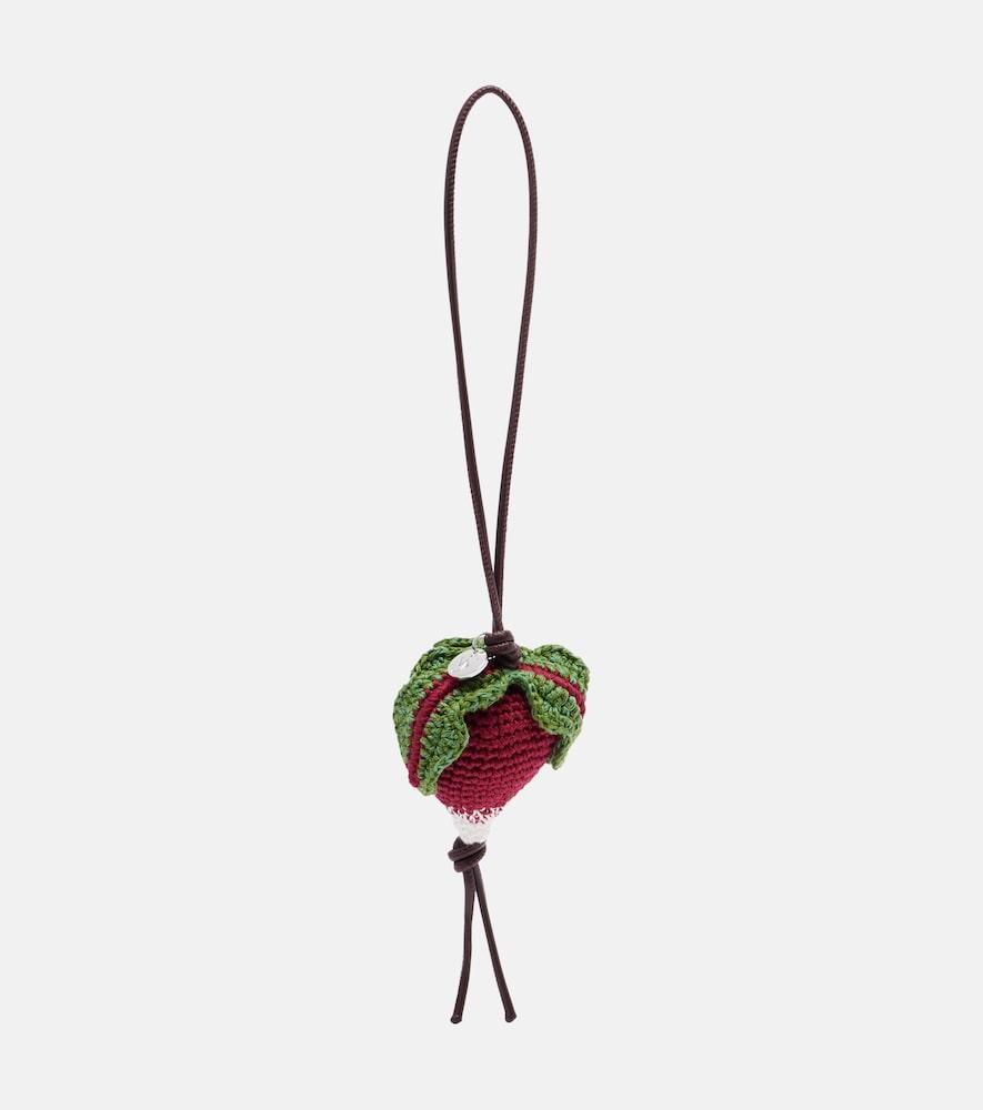 jw anderson radish knitted bag charm
