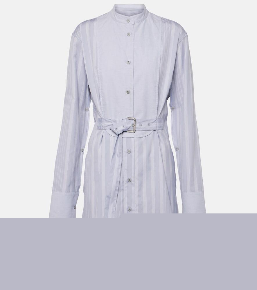 jw anderson striped cotton shirt dress
