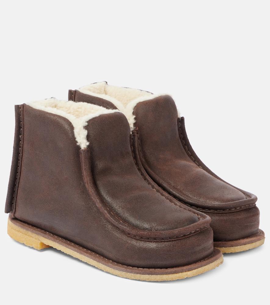 jw anderson suede ankle boots