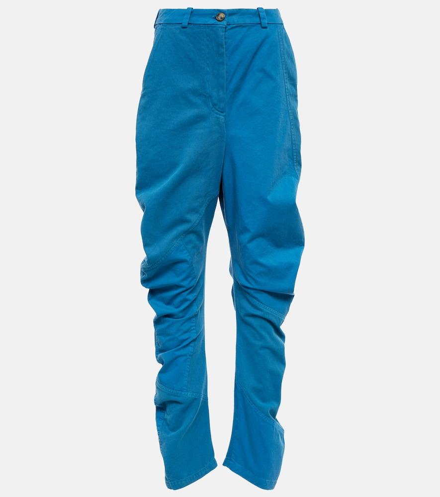 jw anderson twisted high-rise distressed pants