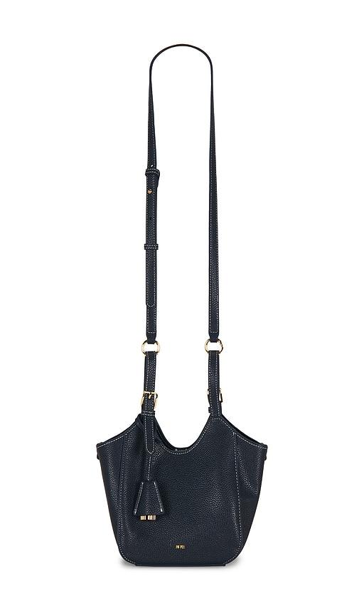 jw pei ines padlock tote bag in navy.