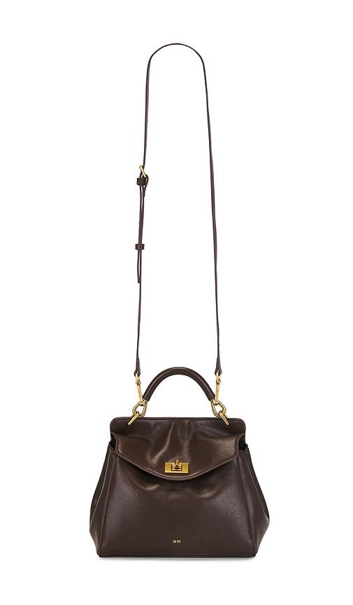 jw pei lucia classic top handbag in brown.
