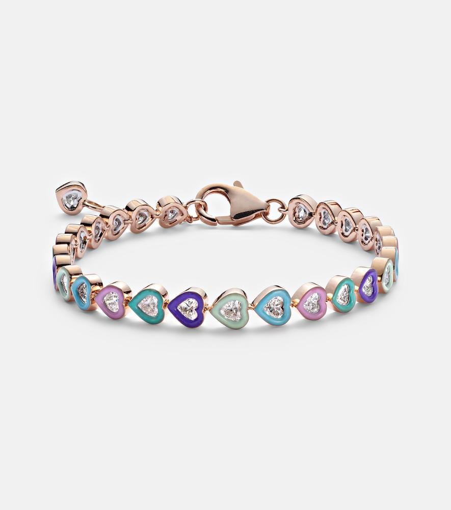 kamyen candy crush 18kt rose gold bracelet with diamonds
