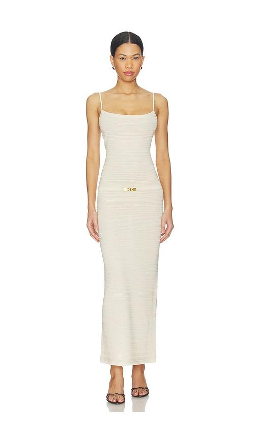 kapri evie maxi dress in cream. - size l (also in s, xxs, xs, m)