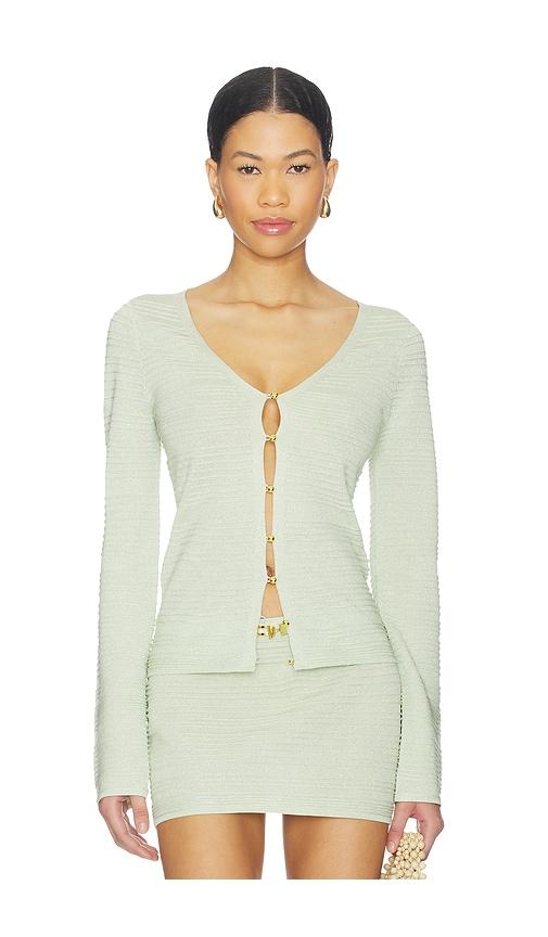 kapri lila cardigan in mint. - size m (also in s, xxs, xs)