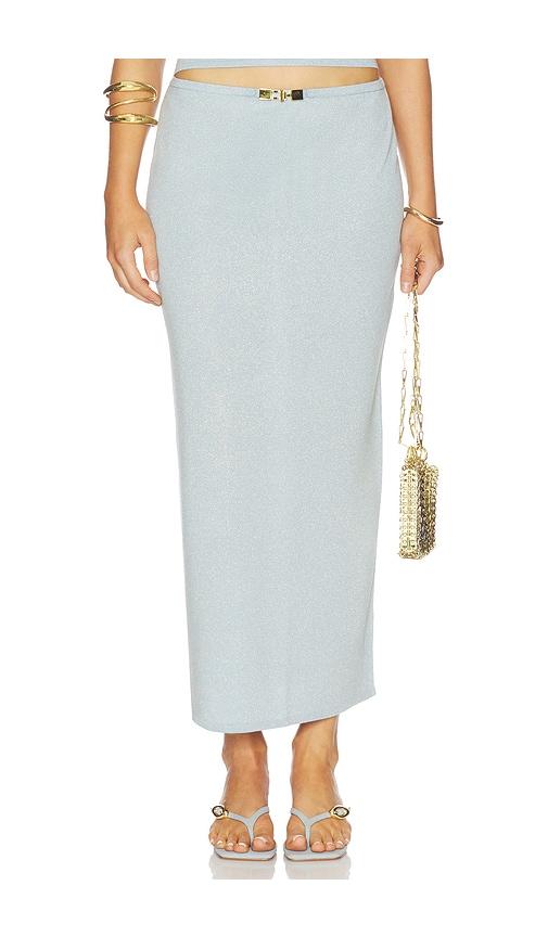 kapri mina maxi skirt in baby blue. - size l (also in s, xxs, xs, m, xl)