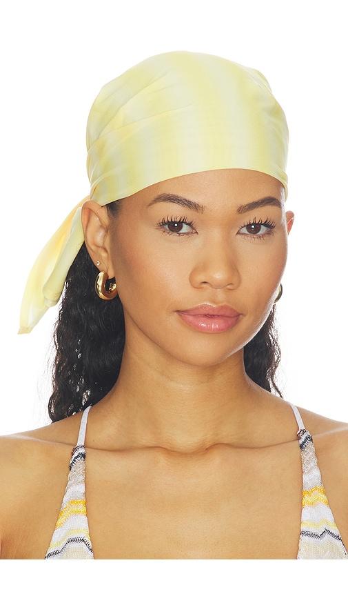kapri nava chiffon headscarf in yellow.