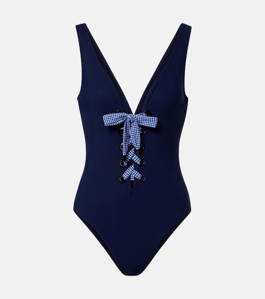 karla colletto bow-detail swimsuit