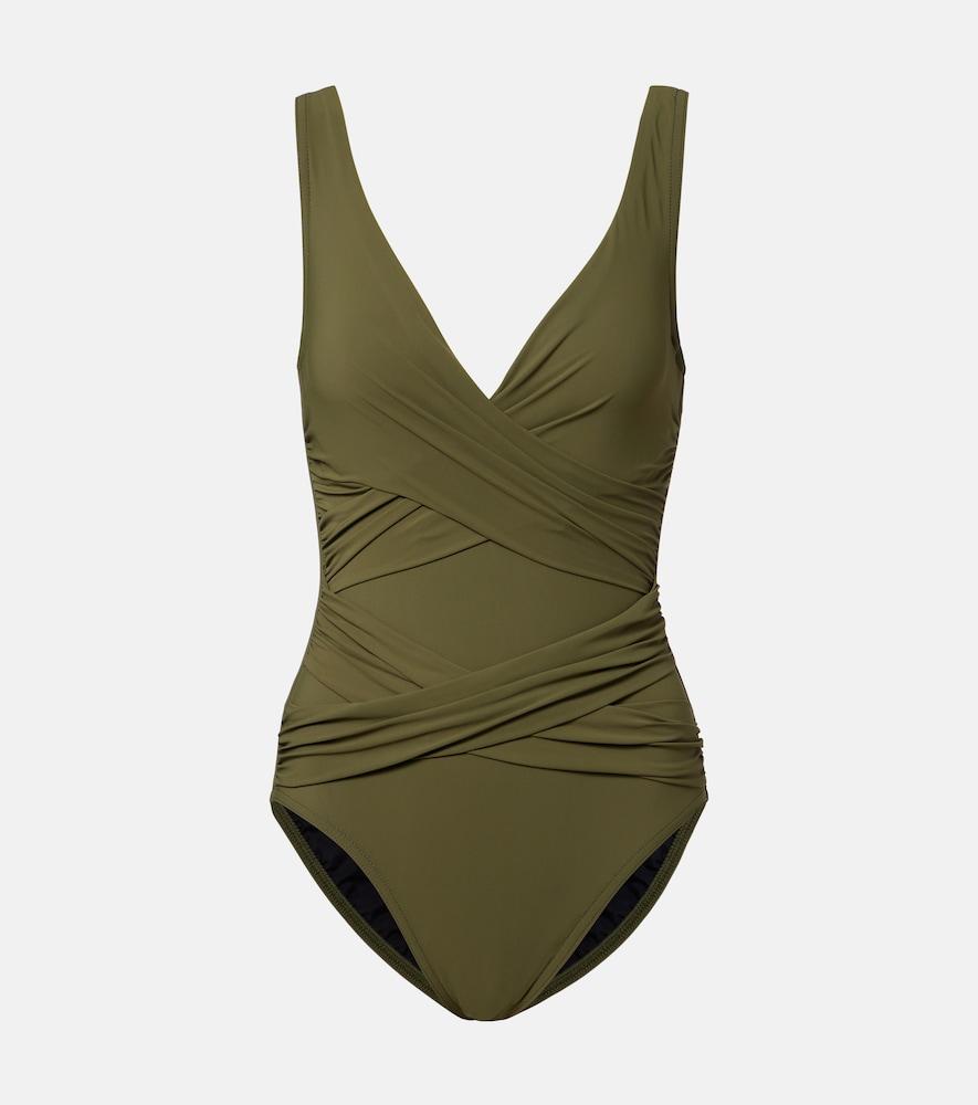 karla colletto draped swimsuit