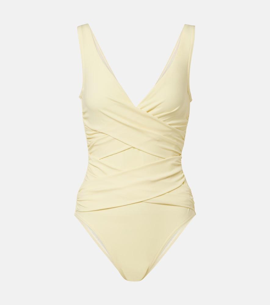 karla colletto draped swimsuit