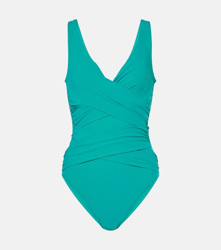 karla colletto draped swimsuit