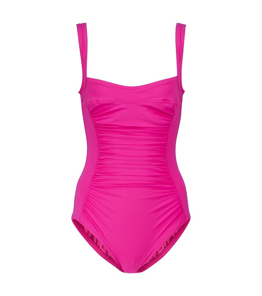 karla colletto drapped swimsuit
