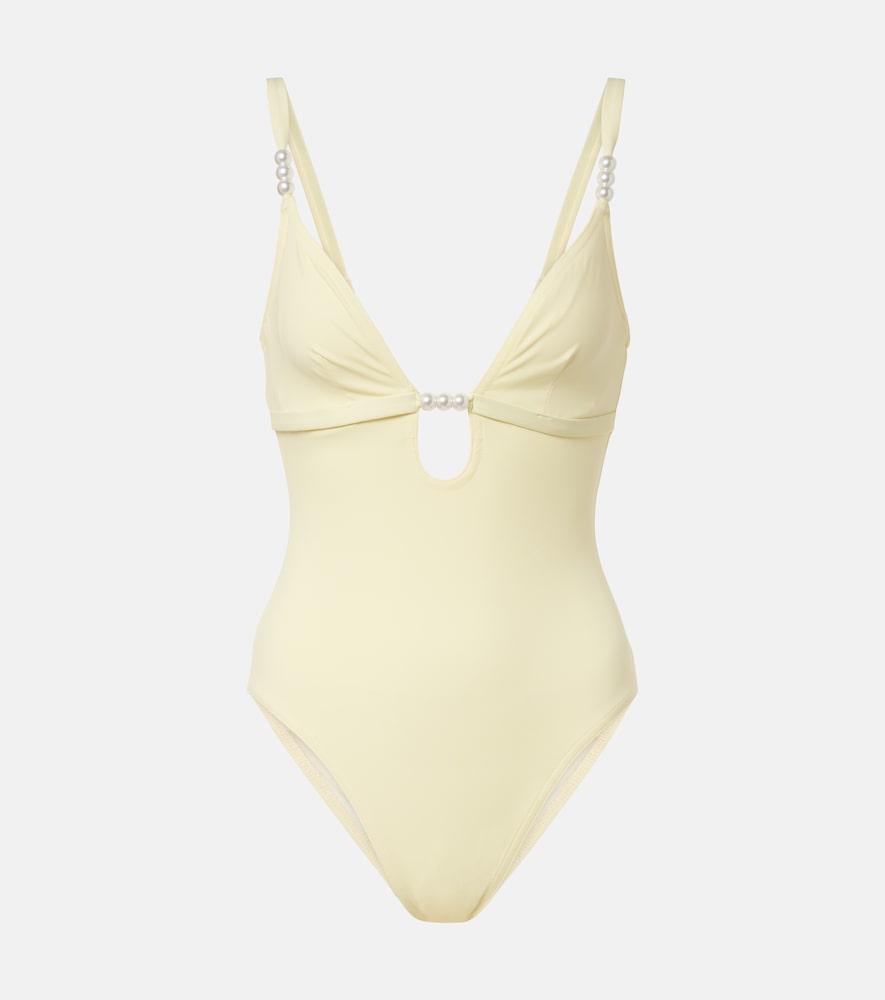 karla colletto embellished swimsuit